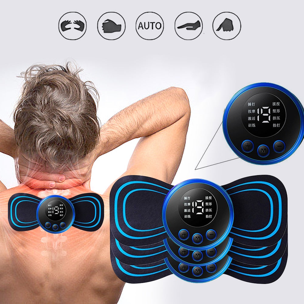 6 Mode saude Electric Pulse Neck Massager Cervical Neck and Back